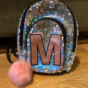 M sequin mini backpack from Justice
